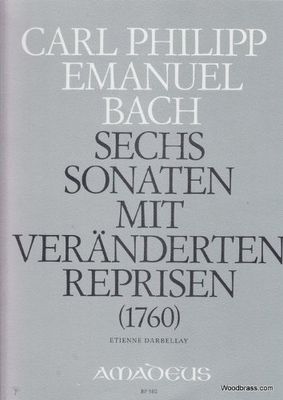 AMADEUS BACH C.P.E. - 6 SONATAS WQ 50 - PIANO klassieke noten piano