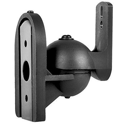 Arkas SSW 20 CZ - Supporto da parete per altoparlante inclinabile, colore: Nero