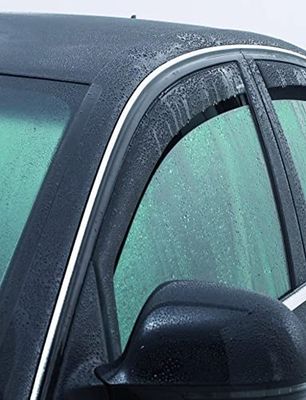 ClimAir Car Comfort Window Visors Dark compatible with Audi A1 Sportback (GBA) 2018- & City Carver (GBH) 2019