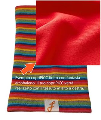 CopriPICC: fascia copertura linea PICC per chemioterapie e/o dispositivi sottocute per misurazione diabete e glicemia su braccio (Rosso acceso)