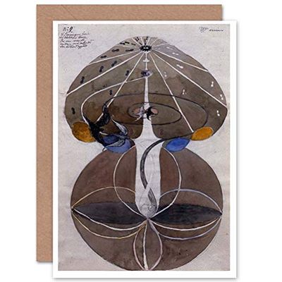 Wee Blue Coo Greetings Card Painting Geometry Hilma Af Klint No Date Untitled 02