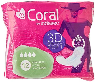 CORAL Ultra Super asas 12 unidades, preto, padrão