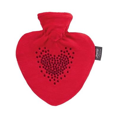 Fashy Heart Warming Bottle Cover with Embroidery Red 0.7 L