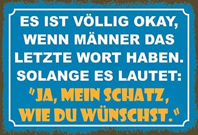 Schatzmix Tin-Plate Sign, Sheet metal, Multicoloured, 20x30 cm