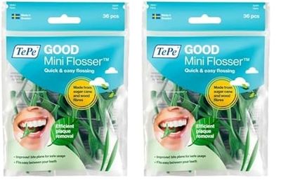 Tepe GOOD Mini Pinne 36 pezzi, verde (Confezione da 2)