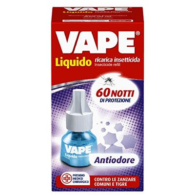 Vape Specialist Ricarica Liquida Antiodore, Protegge da Zanzare e Combatte Odori di Umidità e Chiuso, 60 Notti, 1 Unità