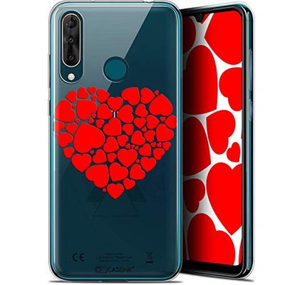Beschermhoes voor 6,3 inch Wiko View 3 Pro, zeer dun, liefde hart van de harten