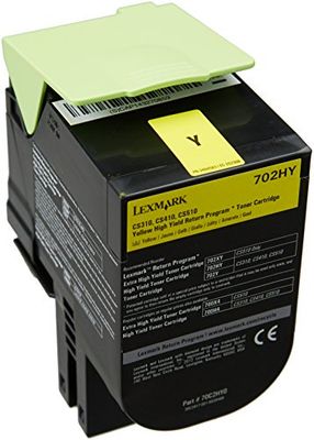 Lexmark 70C2HY0 högkapacity Return Program Toner Cartridge, gul, en storlek