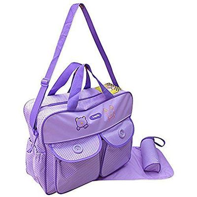 GMMH XXL 3-delige babykleur lila luiertas verzorgingstas luiertas babytas reizen kleurkeuze