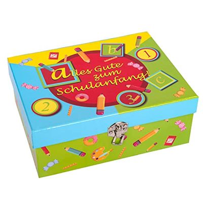 Idena 30262 - Geschenkdoos eerste schooldag, ABC, cadeautje, eerste schooldag, inschrijving, geschenkdoosje