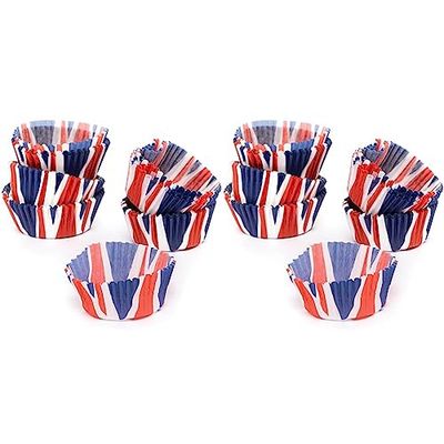 Baker Ross PJ149 Union Jack Cupcake Cases - Pack of 200, Union Jack Party Supplies