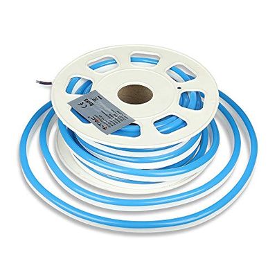 V-TAC VT-555-Filo Curvo a Righe, 8 W, Bianco, Hauteur x Largeur x Profondeur : 10 000 mm x 8 mm x 15 mm