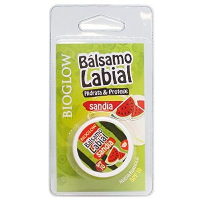 Bioglow Bálsamo Labial Sandía - 7 Paquetes de 1 x 15 ml - Total: 105 ml