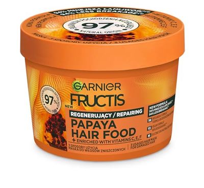 Garnier Fructis Hair Food Papaya Maschera per capelli danneggiati 400 ml