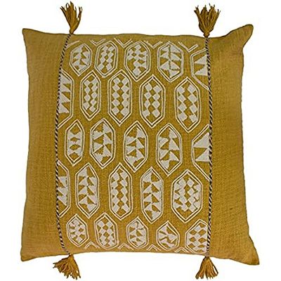 Paoletti Riva Inicio Sequoia Cojín Lleno De Plumas, Ocre, 55 X 55 Cm, 55 x 55cm (22" x 22")