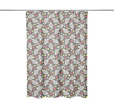 Bonamaison Digitalt tryckt duschdraperi, 1 st 140 x 200 cm – designat och tillverkat i Turkiet