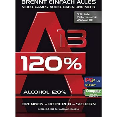No Name (foreign brand) 80623 Alcohol 120% Versie 13 Volledige versie, 1 licentie Windows brandsoftware