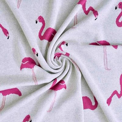 Sevira barn ekologisk bomull lätt bebisfilt – flamingo rosa