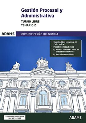 Temario 2 Gestión Procesal y Administrativa, turno libre