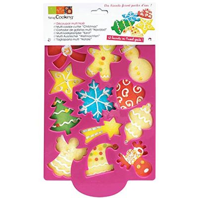 ScrapCooking 2070 Natale Piano Cottura Tagliapasta Multi plastica Multicolore 34,5 x 20 x 2 cm