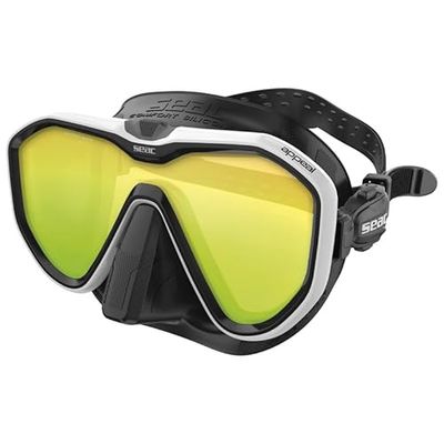 Seac Appeal, Made in Italy duikmasker met enkele lens en 3D gesp direct op het gelaatsstuk