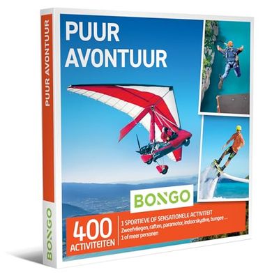 BONGO Bon - Pura avventura | Carte regalo regalo per marito o moglie | 400 attività avventurose: rafting, surf, bungeessalt e altro ancora