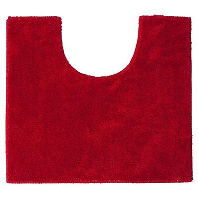 Sealskin Doux, Tapis de Contour WC, Polyester, 45 x 50 cm, Rouge