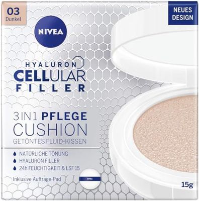 NIVEA 3 in 1 - Cuscino anti-età per colorazione naturale e umidità, per pelli più scure, 15 g (confezione da 1)