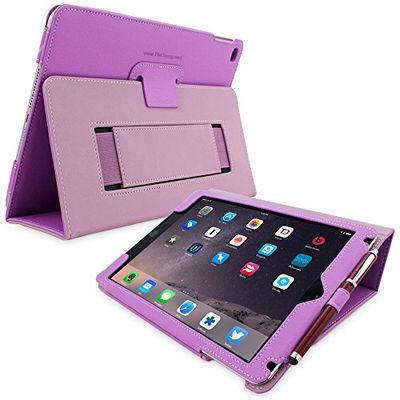 Snugg Apple iPad 9.7 (2017/2018) and iPad Air PU Leather Tablet Protective Flip Case Cover Purple
