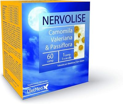 Dietmed | Nervolise - 60 Comprimidos | Con Manzanilla, Valeriana y Pasiflora