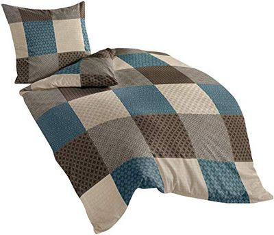 Bierbaum Roupa de cama 6277, multicolorida, 155 x 220 80 x 80 cm