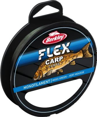 Berkley Flex SS Monofilament Carp lijnen - Sterk, Laag geheugen, Makkelijk te knopen, Erg schuurbestendig, Zinkend - Perfect voor de startende karpervisser - Mosgroen