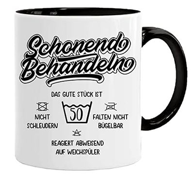 Gift Birthday Mug with Saying Schonend Behandeln Das Gute Stück Ist 50 Gift for 50th Birthday 50 Years Birthday Gift Ideas Gifts for Dad Grandpa Mug Gift Ideas