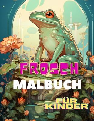 FROSCH MALBUCH FÜR KINDER: Ein Malbuch für kleine Kinder voller Froschzeichnungen zum Ausmalen. Lustiges Geschenk für Jungen und Mädchen, die Frösche ... Vorschulkinder und Kindergartenkinder).