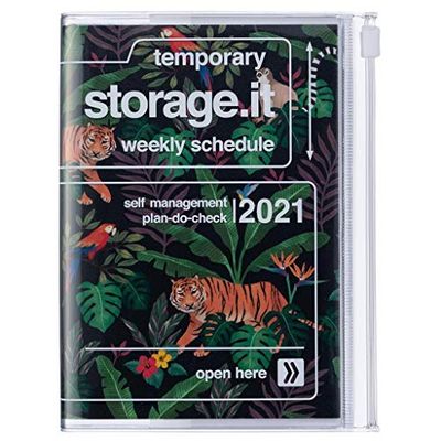 Mark's Europe 2020/2021 Pocket Diary A6 Vertical Storage.it Jungle Black 21DRI-AV04-BK