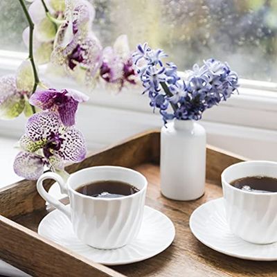 Buttercup Spiral Cup & Saucer Set of 6