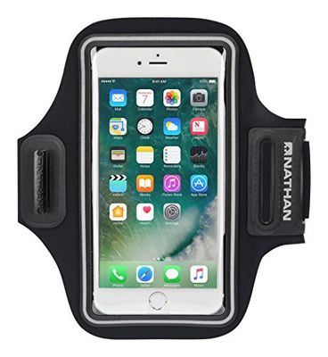 Nathan Stridesport Brazalete, Gris (Black), Única