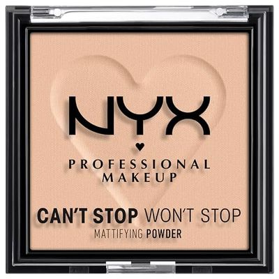 NYX Professional Makeup Can't Stop Won't Stop Mattifying Powder, Matte Finish, Light Medium