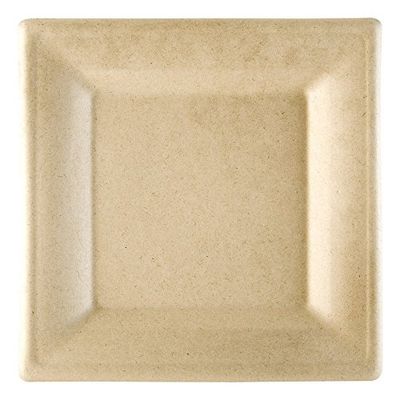 Kvadratisk "Bionic" 20 x 20 x 1 cm natur cellulosa – 500 un.