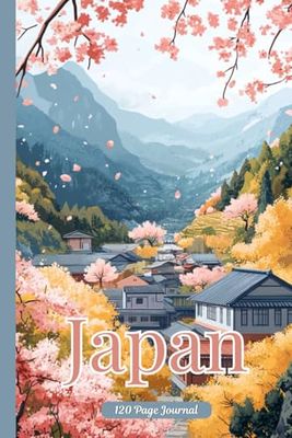 Japan Notebook: 120 page ruled travel journal with pages of useful phrases