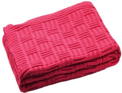 Sonnenstrick 40093A - Manta para bebés (100% algodón orgánico, 80 x 90 cm), color rojo
