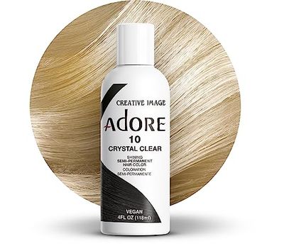 Adore Shining - Tinta semi-permanente para o cabelo, 10 cristal claro