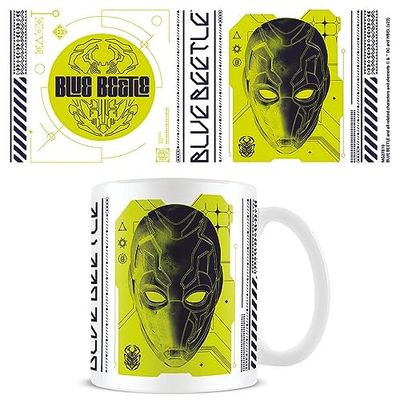 Pyramid International Blue Beetle Mug (Alien Biotech Design) 11oz Ceramic Coffee Mug, Cups and Coffee Mugs for Women, Men and Kids - Official Merchandise