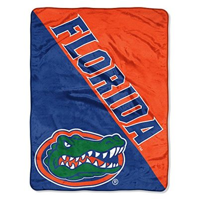 Northwest NCAA Florida Gators Unisex-Adult Micro Raschel Throw Blanket, 46" x 60", Halftone