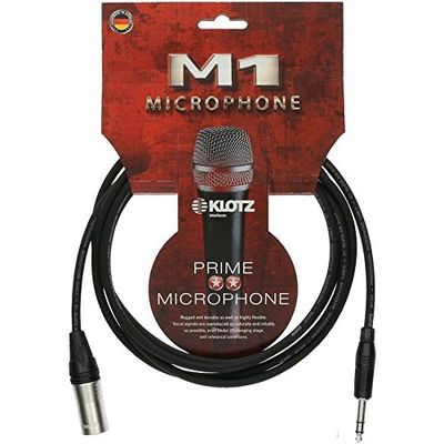 Symmetrische kabels KLOTZ M1MS1K0750 - XLR M/JACK STEREO - 7,5 m XLR en gebalanceerde jack-kabel