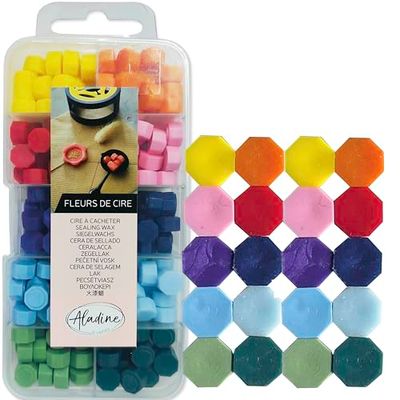 Aladine - Scatola Cera 10 Colori Vivi