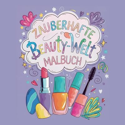 Zauberhafte Beauty-Welt: Das Große Malbuch für kleine und große Mädchen, 50 schöne Designs aus der Beauty- und Accessoire-Welt für Freude, Spaß und Entspannung