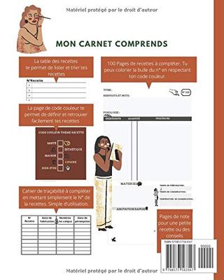 Carnet de recettes cosmetiques: Cahier de recettes cosmétiques à remplir - Livre de 100 recettes vierge - Cadeau idéal pour les passionnés de DIY cosmétique - design élégant