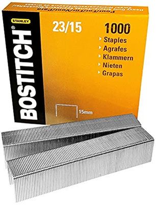 Bostitch 23 – 15 – 1 M grapas para HD PX30t-A-12 F/HD de 23l17/b310hds tamaño 12 x 15 mm, Cantidad 1000 unidades)