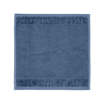 Möve Bamboo Luxe tvålduk 30 x 30 cm tillverkad av 60% bomull/40% viskos av bambumaterial, stålblå